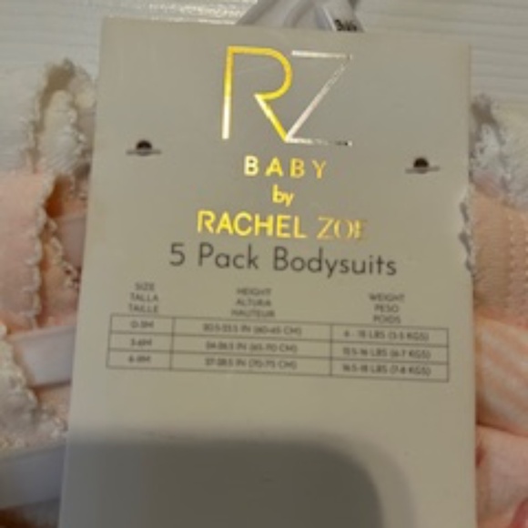 Rachel Zoe 5 Pack Bodysuits 3-6M - Picture 2 of 4